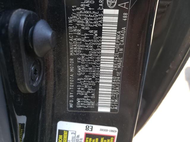 Photo 10 from auction – 2011 TOYOTA COROLLA BA with VIN 2T1BU4EE9BC682653