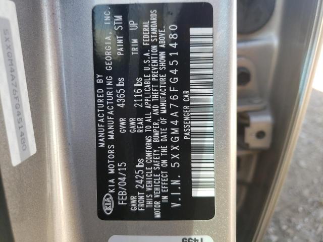 Photo 10 from auction – 2015 KIA OPTIMA LX with VIN 5XXGM4A76FG451480