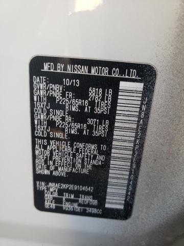 Photo 10 from auction – 2014 NISSAN QUEST S with VIN JN8AE2KP2E9104542