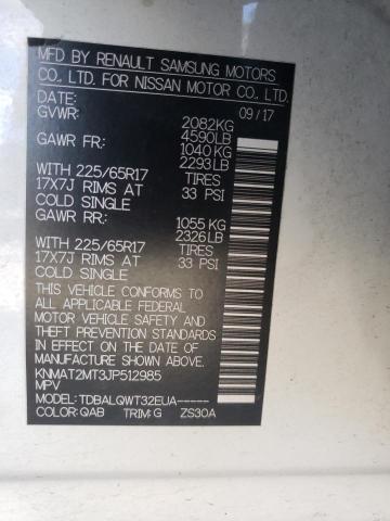 Photo 10 from auction – 2018 NISSAN ROGUE S with VIN KNMAT2MT3JP512985