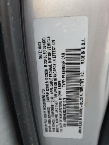 Photo 10 from auction – 2003 SUBARU LEGACY L with VIN 4S3BH635237301179