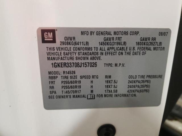 Photo 10 from auction – 2008 GMC ACADIA SLT with VIN 1GKER33708J157026