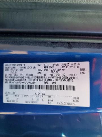 Photo 10 from auction – 2017 FORD ESCAPE S with VIN 1FMCU0F78HUC07225
