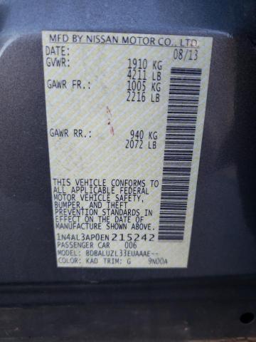 Photo 10 from auction – 2014 NISSAN ALTIMA 2.5 with VIN 1N4AL3AP0EN215242