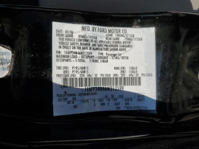Photo 10 from auction – 2006 FORD FOCUS with VIN 1FAFP34N46W212599