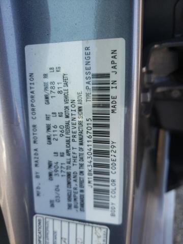 Photo 10 from auction – 2004 MAZDA 3 HATCHBAC with VIN JM1BK343041167015