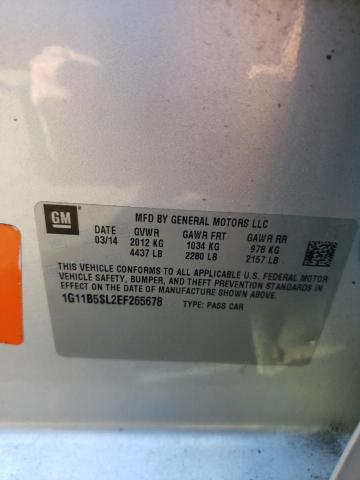 Photo 10 from auction – 2014 CHEVROLET MALIBU LS with VIN 1G11B5SL2EF265678