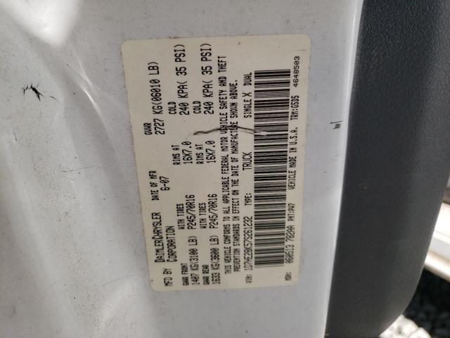 Photo 10 from auction – 2007 DODGE DAKOTA QUA with VIN 1D7HE28K57S261232