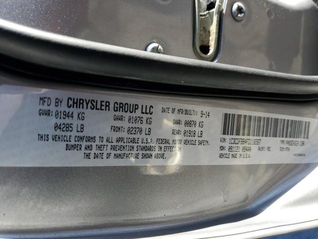 Photo 10 from auction – 2015 DODGE DART SXT with VIN 1C3CDFBB4FD116567