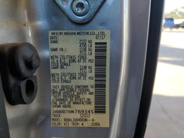 Photo 10 from auction – 2017 NISSAN FRONTIER S with VIN 1N6BD0CTXHN769345