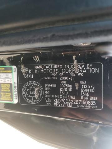 Photo 10 from auction – 2011 KIA SPORTAGE E with VIN KNDPCCA22B7160835