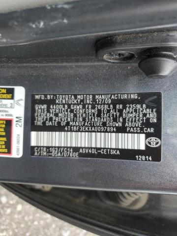Photo 10 from auction – 2010 TOYOTA CAMRY BASE with VIN 4T1BF3EKXAU097894