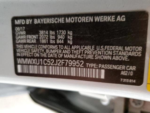 Photo 10 from auction – 2018 MINI COOPER with VIN WMWXU1C52J2F79952