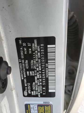Photo 10 from auction – 2012 KIA OPTIMA EX with VIN 5XXGN4A76CG073878
