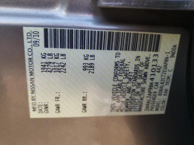 Photo 10 from auction – 2011 NISSAN ALTIMA BAS with VIN 1N4AL2AP9BN410133