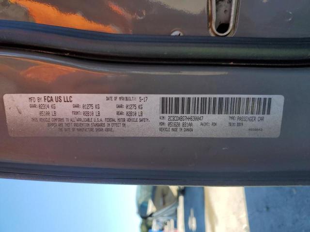 Photo 10 from auction – 2017 DODGE CHARGER SE with VIN 2C3CDXBG7HH630047