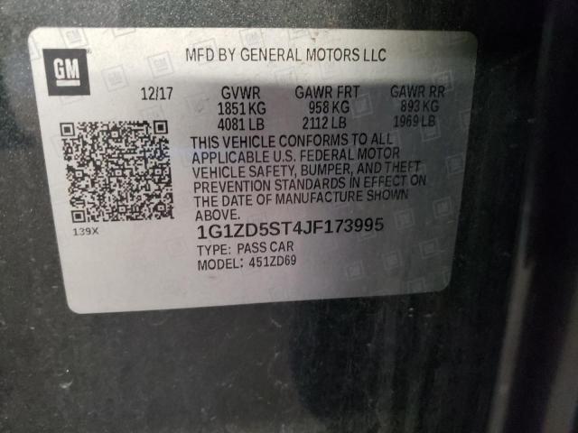 Photo 10 from auction – 2018 CHEVROLET MALIBU LT with VIN 1G1ZD5ST4JF173995
