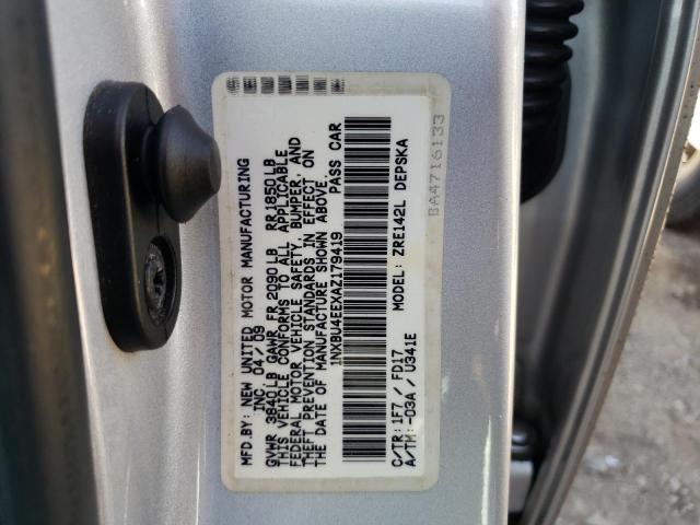 Photo 10 from auction – 2010 TOYOTA COROLLA BA with VIN 1NXBU4EEXAZ179419