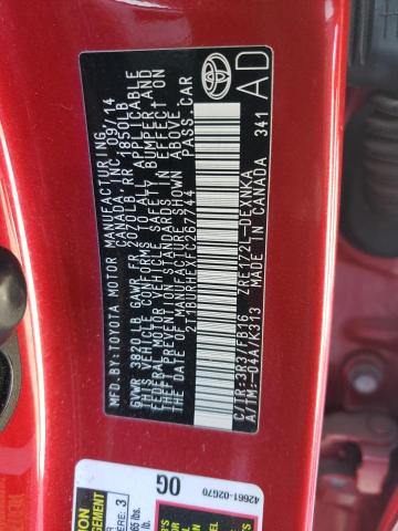 Photo 10 from auction – 2015 TOYOTA COROLLA L with VIN 2T1BURHEXFC267744