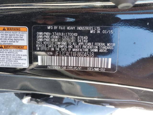 Photo 10 from auction – 2015 SUBARU BRZ 2.0 LI with VIN JF1ZCAC1XF8604518