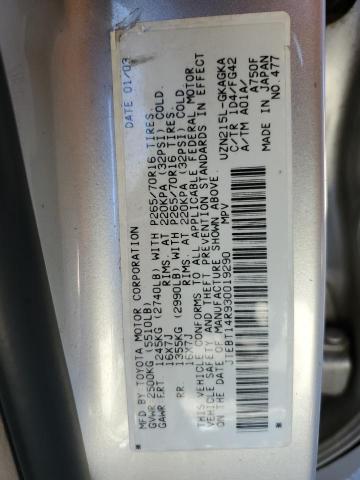 Photo 10 from auction – 2003 TOYOTA 4RUNNER SR with VIN JTEBT14R930019290