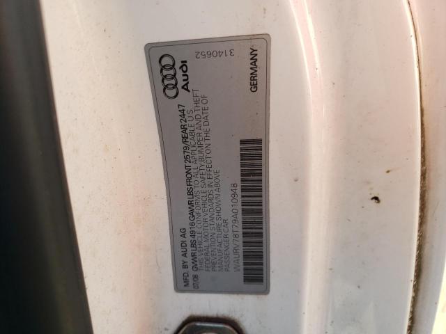Photo 10 from auction – 2009 AUDI S5 QUATTRO with VIN WAURV78T79A010948
