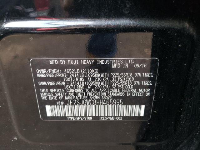 Photo 10 from auction – 2017 SUBARU FORESTER 2 with VIN JF2SJGWC8HH465995