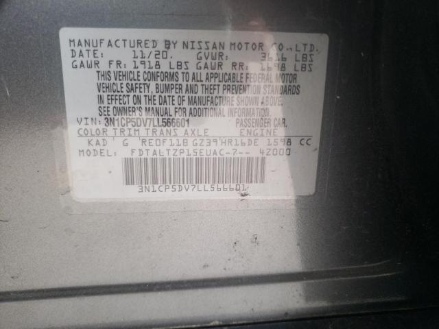 Photo 10 from auction – 2020 NISSAN KICKS SR with VIN 3N1CP5DV7LL566601