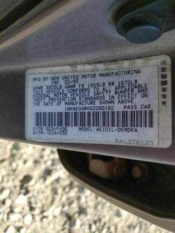 Photo 10 from auction – 1995 TOYOTA COROLLA with VIN 1NXAE04B8SZ280162