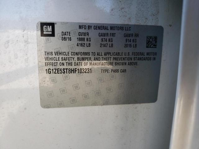 Photo 10 from auction – 2017 CHEVROLET MALIBU LT with VIN 1G1ZE5ST8HF103231