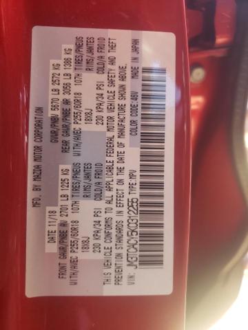 Photo 10 from auction – 2019 MAZDA CX-9 TOURI with VIN JM3TCACY5K0312255