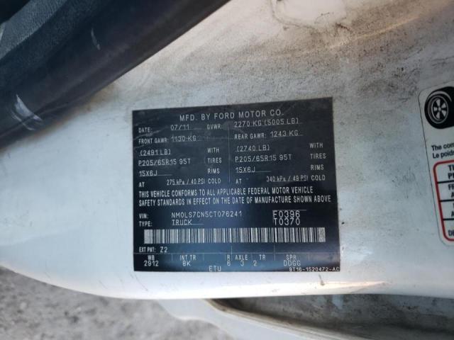 Photo 10 from auction – 2012 FORD TRANSIT CO with VIN NM0LS7CN5CT076241