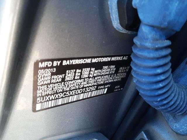 Photo 10 from auction – 2014 BMW X3 XDRIVE2 with VIN 5UXWX9C5XE0D13292