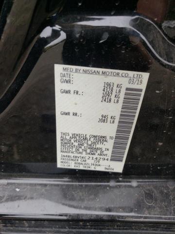 Photo 10 from auction – 2019 NISSAN ALTIMA S with VIN 1N4BL4BV5KC214294