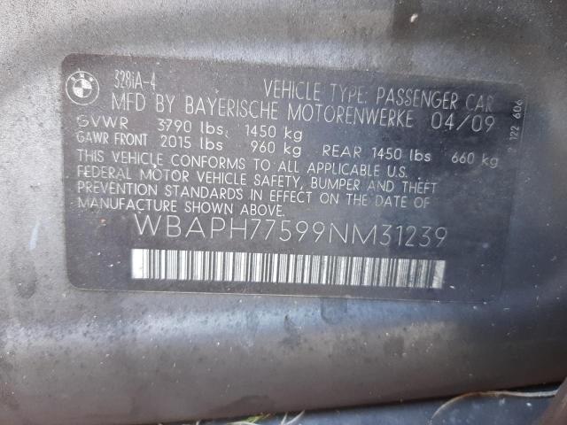 Photo 10 from auction – 2009 BMW 328 I with VIN WBAPH77599NM31239