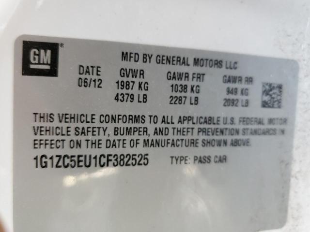 Photo 10 from auction – 2012 CHEVROLET MALIBU 1LT with VIN 1G1ZC5EU1CF382525