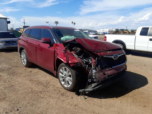 TOYOTA HIGHLANDER 2021 with VIN 5TDYZRAH9MS537633 - Photo from auction