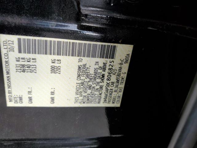 Photo 10 from auction – 2013 NISSAN MAXIMA S with VIN 1N4AA5AP5DC806825