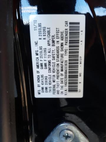 Photo 10 from auction – 2011 HONDA ACCORD EXL with VIN 1HGCS2B88BA003636