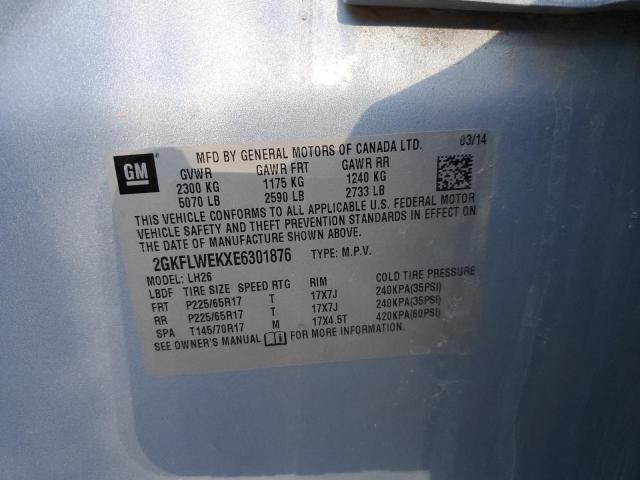 Photo 10 from auction – 2014 GMC TERRAIN SL with VIN 2GKFLWEKXE6301876