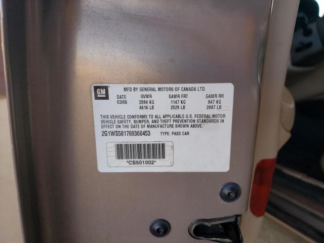 Photo 10 from auction – 2006 CHEVROLET IMPALA POL with VIN 2G1WS581769360453