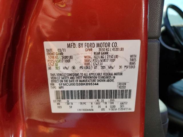 Photo 10 from auction – 2011 FORD ESCAPE LIM with VIN 1FMCU0EG3BKB95344