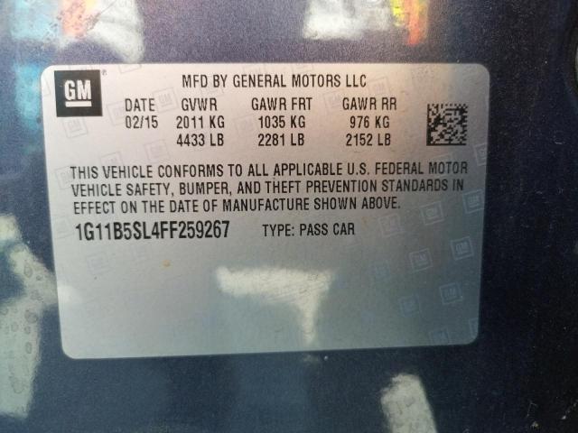Photo 10 from auction – 2015 CHEVROLET MALIBU LS with VIN 1G11B5SL4FF259267