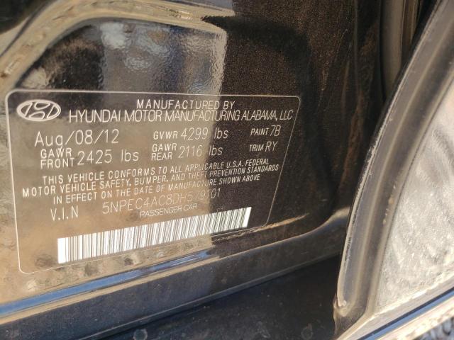 Photo 10 from auction – 2013 HYUNDAI SONATA SE with VIN 5NPEC4AC8DH579101