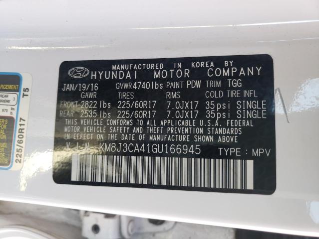 Photo 10 from auction – 2016 HYUNDAI TUCSON LIM with VIN KM8J3CA41GU166945