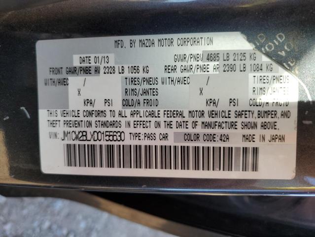 Photo 10 from auction – 2013 MAZDA 5 with VIN JM1CW2BLXD0155630