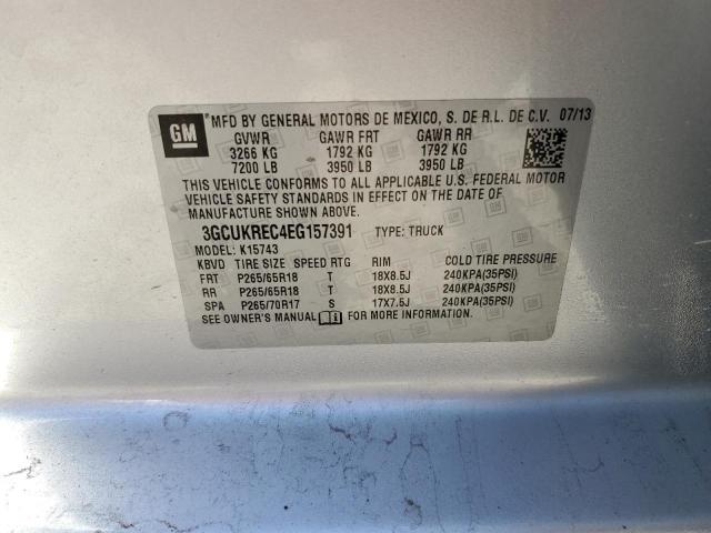Photo 10 from auction – 2014 CHEVROLET SILVERADO with VIN 3GCUKREC4EG157391