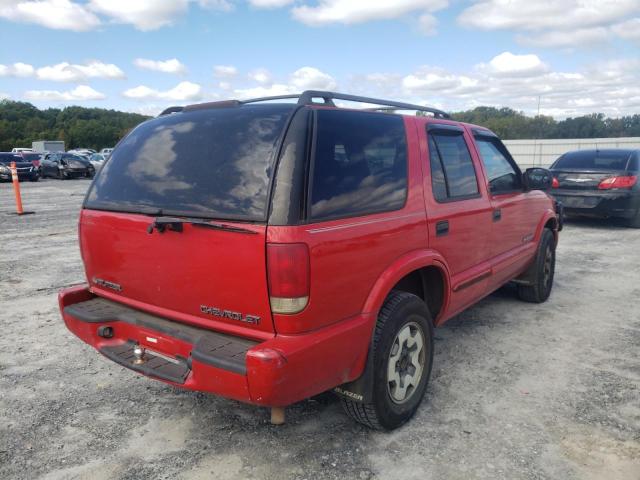 Photo 4 from auction – 2002 CHEVROLET BLAZER with VIN 1GNDT13W32K225008