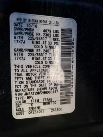 Photo 10 from auction – 2017 NISSAN ROGUE S with VIN JN8AT2MV2HW003167