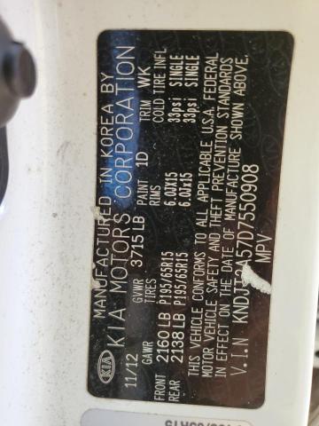 Photo 10 from auction – 2013 KIA SOUL with VIN KNDJT2A57D7550908